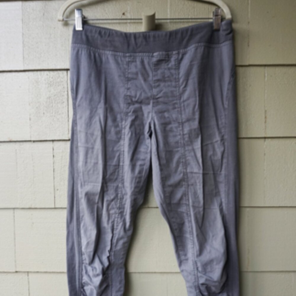 XCVI Lightweight Gray Ruched Leg Long Pants GUC Size L